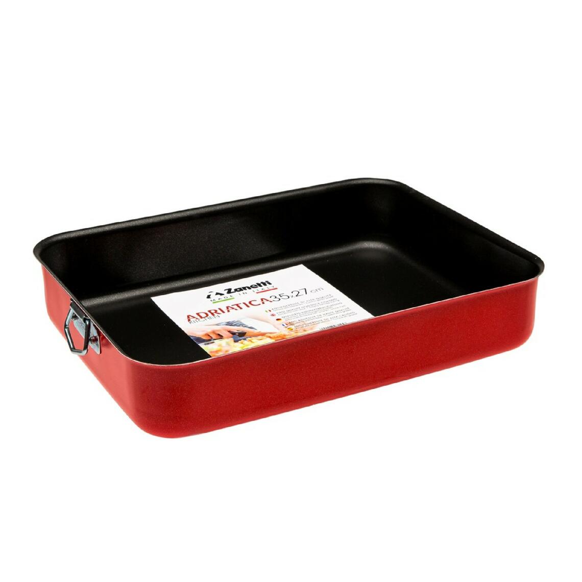 Galicja Teglia Da Forno Antiaderente IDEAL – 39.5x23.5x6 Cm – Acciaio Resistente, Senza Carta Forno, Per Pizza, Verdure E Dolci – Colore Nero - 4