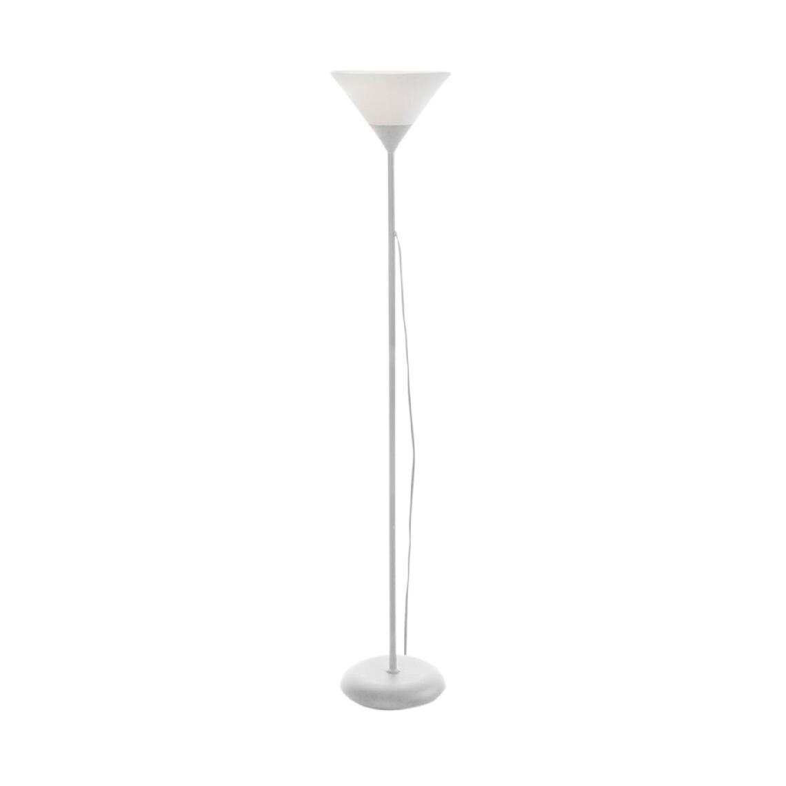 LAMPADA DA TERRA TREPPIEDE PARALUME IN METALLO 45CM BIANCO