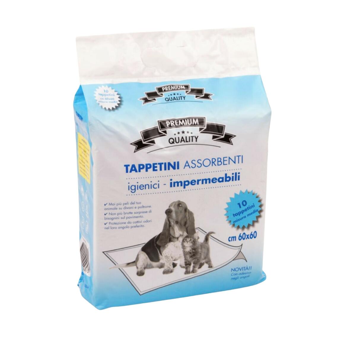200 Tappetini Assorbenti Per Cani 60 x 60 Fuss Dog Basic Assorbello - quattrozampe 200 Tappetini Assorbenti Per Cani 60 x 60 Fuss Dog Basic Assorbello - quattrozampe