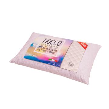 Guanciale con federa trapuntata in fiocco di memory