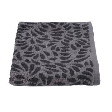 Asciugamano Leavy Grigio 60x100 cm per Viso in Cotone