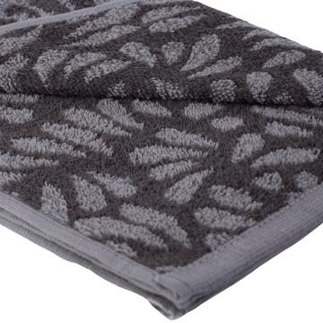 Telo Asciugamano Leavy Grigio 90x140 cm in Cotone - Marino fa Mercato