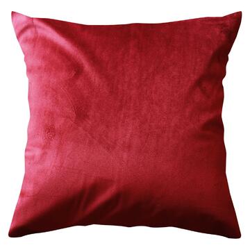 Cuscino imbottito Rosso in velluto 40 X 40 Marino fa Mercato