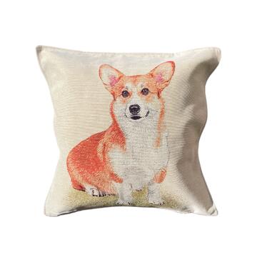 Federa Cuscino Zampa 45x45 cm - Fantasia Corgi