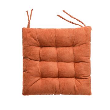 Cuscino per Sedia Dery Arancione 40x40 cm con Laccetti