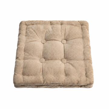 Cuscino per Sedia Dery Beige 40x40 cm Effetto Vellutato