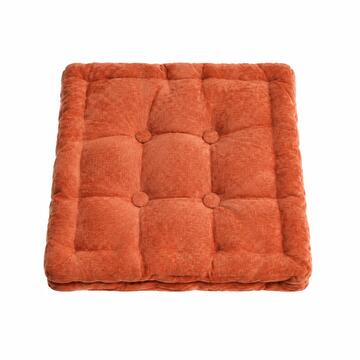 Cuscino per Sedia Dery Arancione 40x40 cm Effetto Vellutato