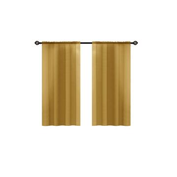 Coppia Tende Velo 60x240cm Senape