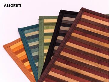 Tappeto Mix, 50x120 cm, in bamboo. Disponibile in vari colori assortiti.