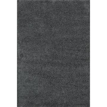 Tappeto Lila shaggy Grigio Scuro 133 X 190