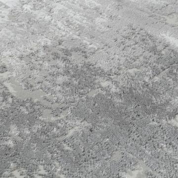 Tappeto soggiorno Omega moderno con pelo corto grigio 50x80