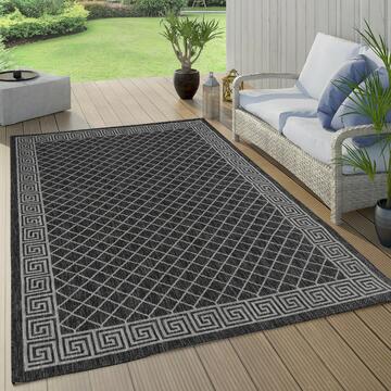 Tappeto soggiorno moderno Sigma antracite 80x150