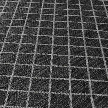 Tappeto soggiorno moderno Sigma antracite 80x150