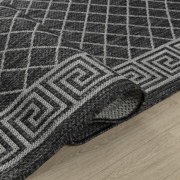 Tappeto soggiorno moderno Sigma antracite 80x150 - Marino Fa Mercato