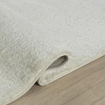 Tappeto a pelo lungo crema Tufy  per soggiorno 120x180 - Marino fa Mercato