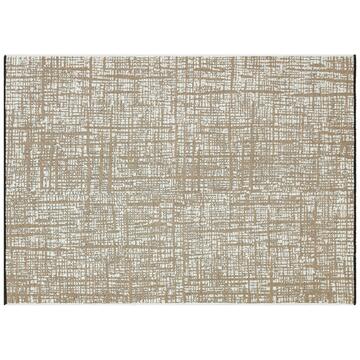 Tappeto soggiorno Gloria design moderno beige 80x150 - Marino fa Mercato