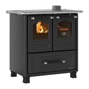 Stufa a legna con forno Family 3,5 nera