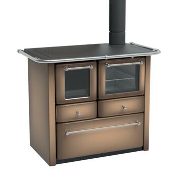 Stufa cucina a legna Gaia 149AV con forno cappuccino