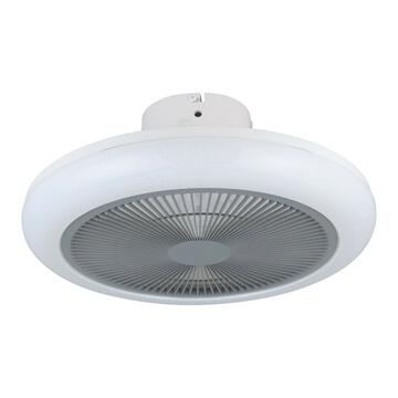 Ventilatore da sffitto con luce a LED Kostrena bianco/grigio 45,5 cm - Eglo