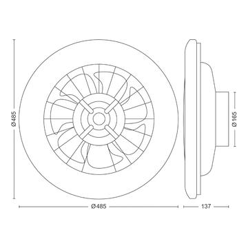 Philips Plafoniera/Ventilatore Amigo 42+20W Led Breeze... - Marino fa Mercato