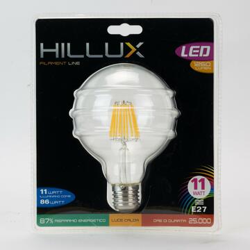 Lampadina LED chiara globo E27 11W HILLUX Marino fa Mercato