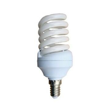 Lampadina CFL a spirale 55W E27 luce calda