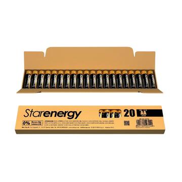 20 batterie stilo AA 1,5V alcaline
