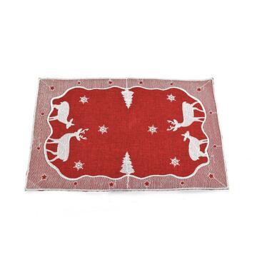 Tovaglietta RIcamata Rossa 30x45