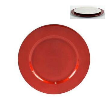 Sottopiatto tondo rosso 33 cm - Marino fa Mercato
