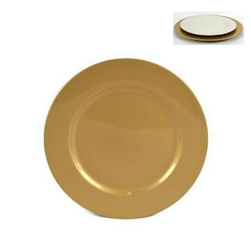 Sottopiatto tondo oro 33 cm Marino fa Mercato