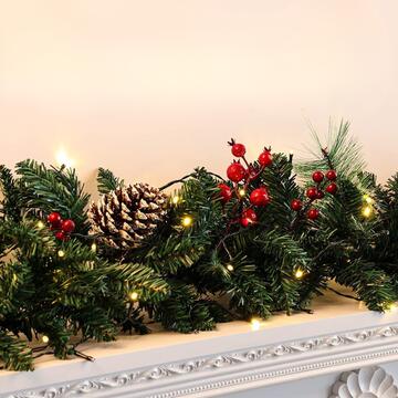 Trancio/Ramo di Pino Verde Artificiale di Natale 30x270 cm - Decorazione Natalizia - Addobbo di Natale Trancio/Ramo di Pino Verde Artificiale di Natale 30x270 cm - Decorazione Natalizia - Addobbo di Natale