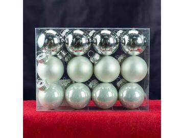 12 sfere 3 cm argento - Marino fa Mercato