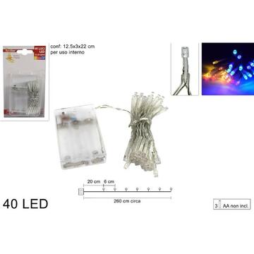 Luci di Natale LED multicolor con batteria Marino fa Mercato