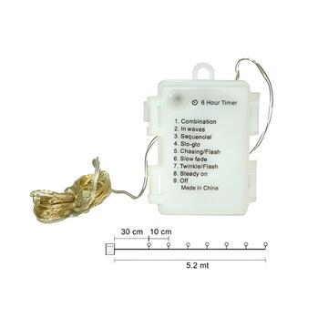 Filo Luci di Natale a Led con Giochi di Luce - Bianco... - Marino fa Mercato