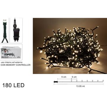 Luci di Natale 180 LED bianco cald0 per uso esterno... - Marino fa Mercato