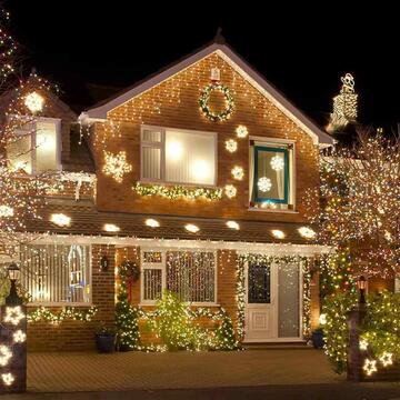 100 Luci Led Bianco Caldo di Natale - mt 5+5 cavo -... - Marino fa Mercato