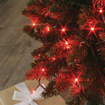 300 Luci Led Rossi di Natale - mt 12+5 cavo - per Interno ed Esterno - con Giochi di Luce