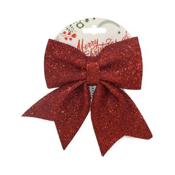 Fiocco glitterato rosso 18X24