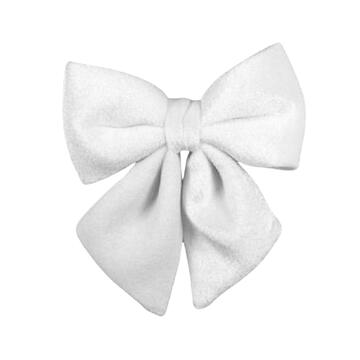 Fiocco Bianco in Velluto 13cm