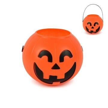 Secchiello zucca Halloween 14 cm
