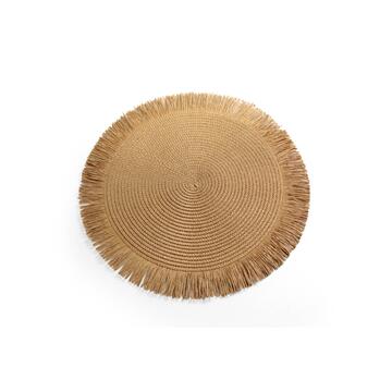 Segnaposto Tondo Marrone Chiaro diam. 38cm - Marino fa Mercato
