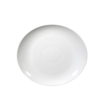 Piatto da Bistecca Tivoli in Porcellana Bianca 27,5x24,5 cm