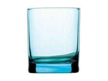 3 Bicchieri Bormioli Iride blu da acqua, in vetro