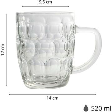 Boccale da birra in vetro