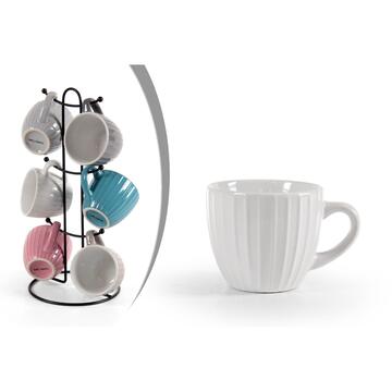 Set 6 Tazzine da Caffè + Stand Colori Assortiti - Marino fa Mercato