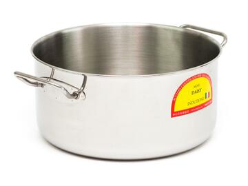 Casseruola Daisy in acciaio inox, con due manici, 36 cm.