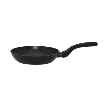 Padella Urania Nera d 20 cm con 2 Strati Effetto Marmorizzato - per Tutti i Fuochi - Uso Universale