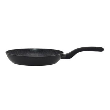 Padella Urania Nera d 24 cm con 2 Strati Effetto Marmorizzato - per Tutti i Fuochi - Uso Universale