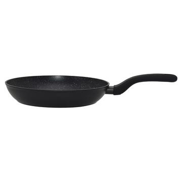 Padella Urania Nera d 28 cm con 2 Strati Effetto Marmorizzato - per Tutti i Fuochi - Uso Universale