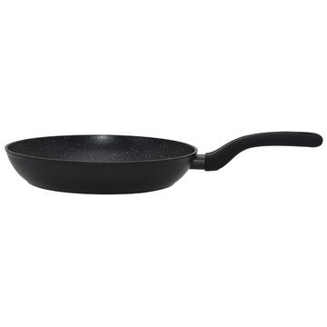 Padella Urania Nera d 30 cm con 2 Strati Effetto Marmorizzato - per Tutti i Fuochi - Uso Universale